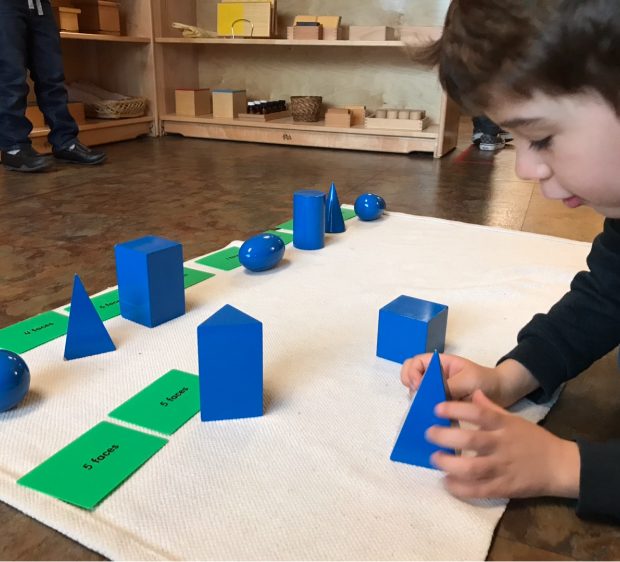 Early Childhood - Geometric Solids, The Montessori Academy of Arlington, Private School Arlington TX