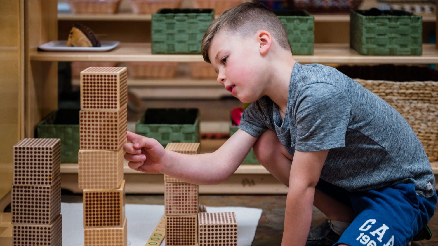 Early Childhood Golden Bead Numeration, The Montessori Academy of Arlington, Private School Arlington TX