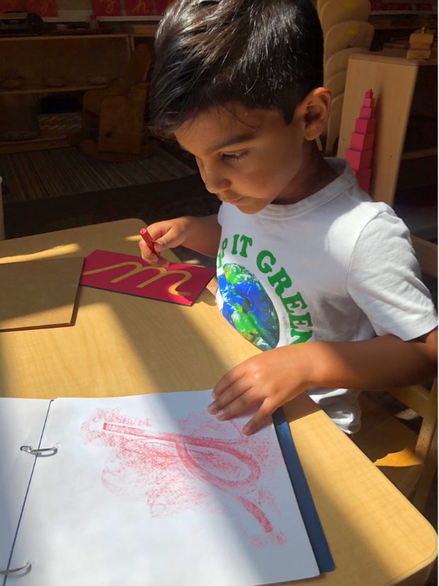 Early Childhood Sandpaper Letters, The Montessori Academy of Arlington, Private School Arlington TX