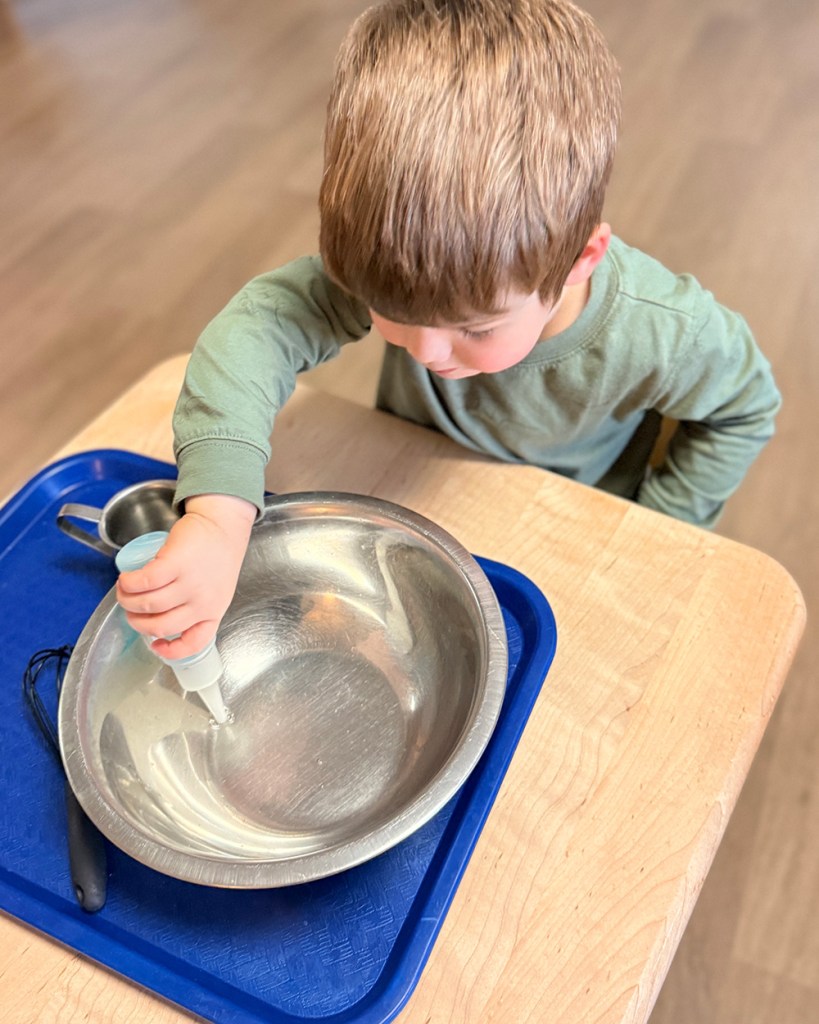 Toddler Bubble Whisking